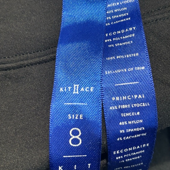 KIT and ACE Sz 8 Athleisme Pants Jogger Style Cuffed Hem Jersey Knit Dark Grey - Picture 10 of 15